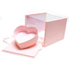 Large Acrylic Square Box with Tilt Heart