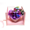 Large Acrylic Square Box with Tilt Heart