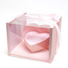 Large Acrylic Square Box with Tilt Heart