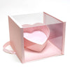 Large Acrylic Square Box with Tilt Heart