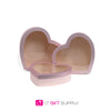 Jumbo XL Premium Luxury Heart Shape Flower Box Set of 3
