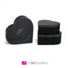 Clear Lid Heart Shape Flower Box Set of 3