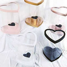  Jumbo XL Clear PVC Heart Shape Flower Box with Heart Shape Container