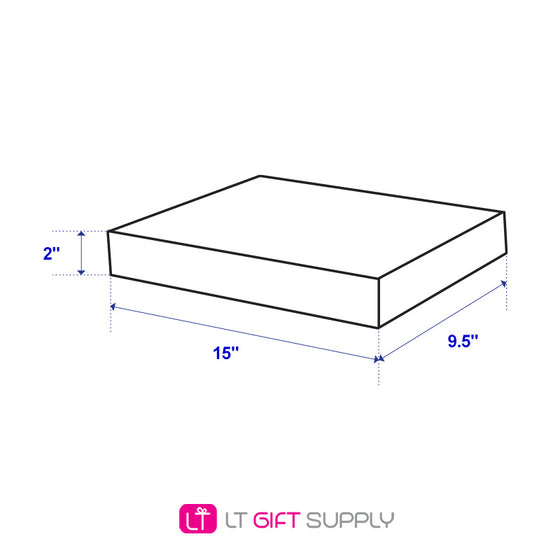 15" White Boxes By Case